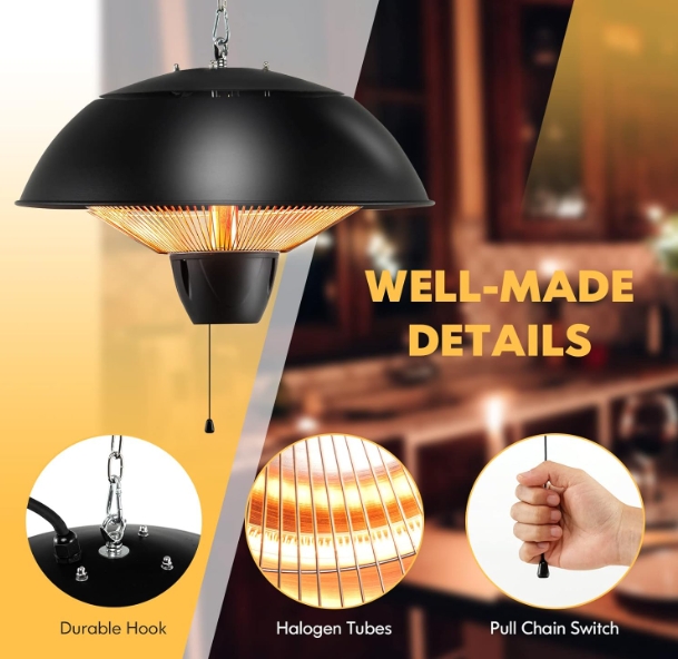 IP65 waterproof outdoor heater